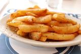 French fries with oregano and lemon