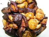 Stewed mushrooms with chestnuts