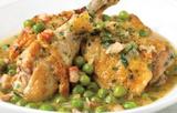 Chicken with peas