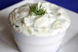 Garlic, cucumber and yogurt dip (Tzatziki)