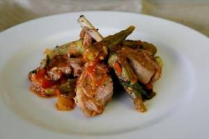 Lamb with okras
