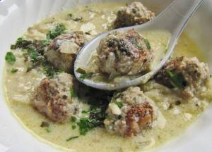 Meatballs avgolémono