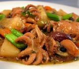 Octopus with olives