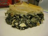 Baked spinach pie